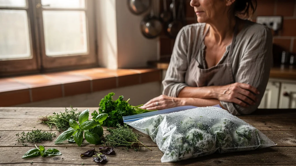 Congeler ses herbes fraîches déçoit souvent : fraîcheur perdue et texture altérée en cuisine